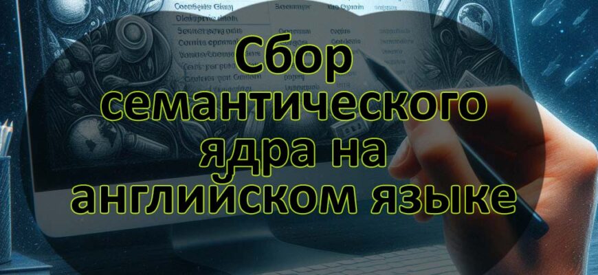 Сервисы для сбора семантического ядра на английском языке.